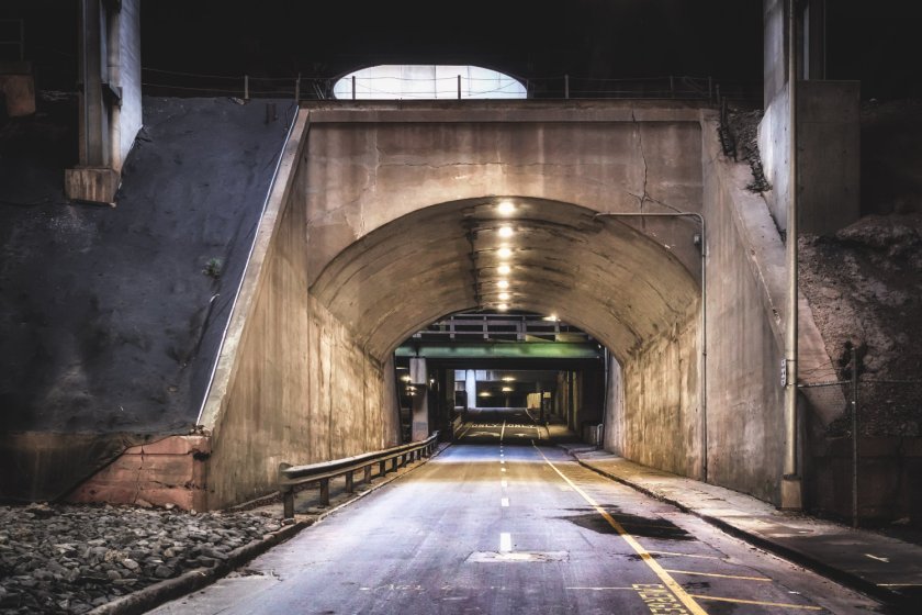 Street view of the filming location of the car bombing.