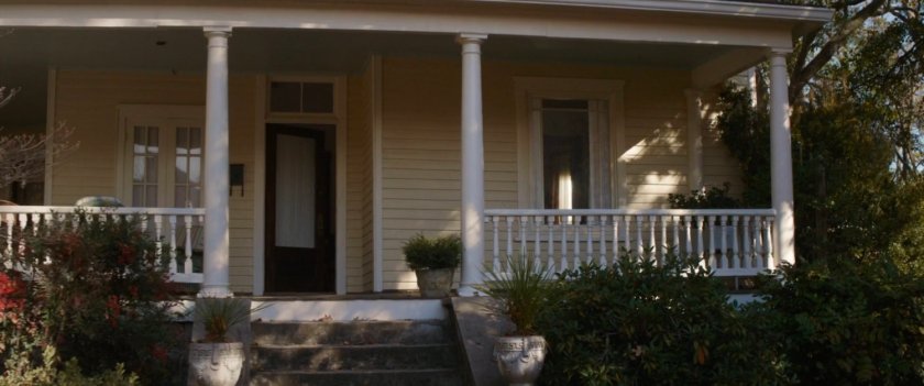 Exterior Peggy Carter's front porch.