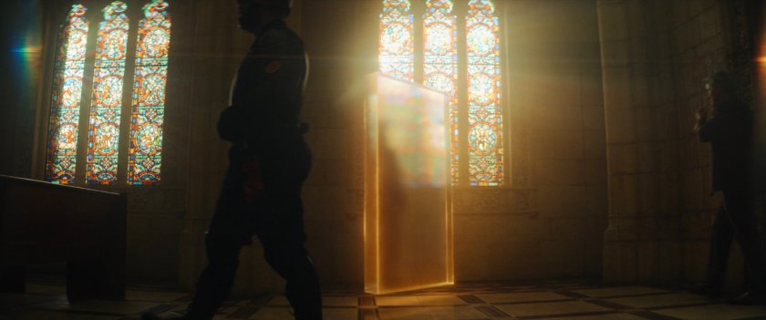 A time door opens inside French Church.
