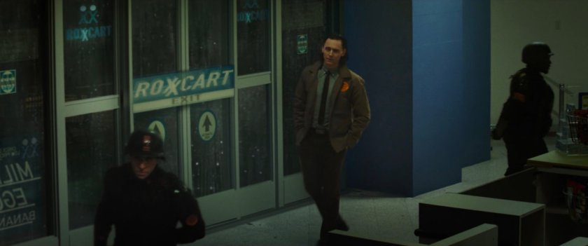 Loki, inside Roxxcart store.