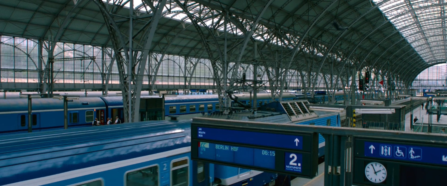 Interior of Prague railway station.