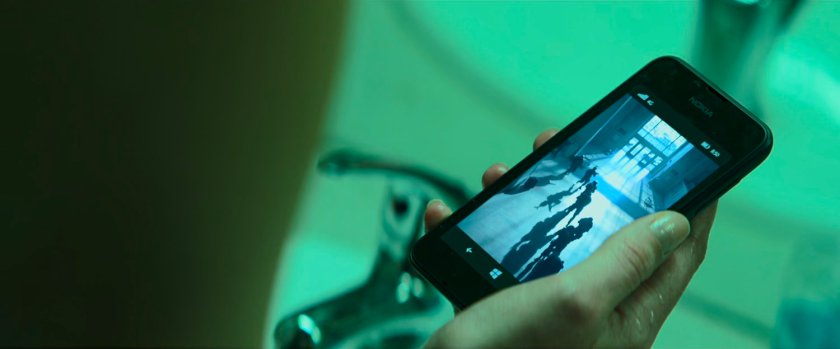 Video image of SWAT team entering terminal on an iPhone being held in hand.