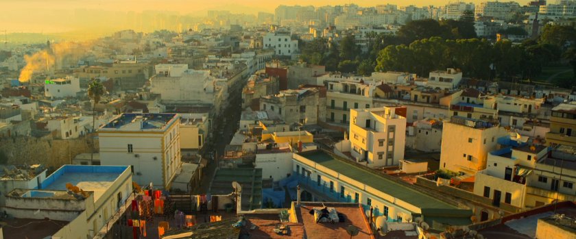 Aerial view of Morocco.
