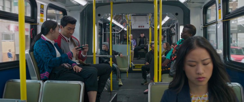 Katy and Shaun on a San Francisco metro bus.