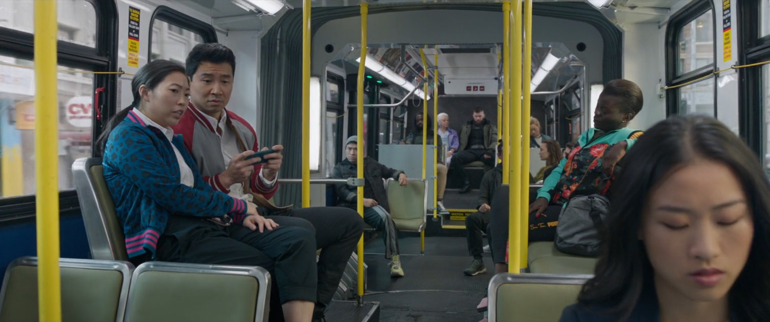 Katy and Shaun on a San Francisco metro bus.