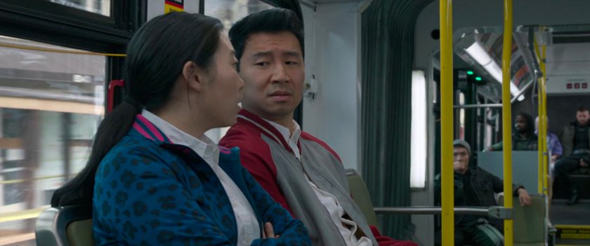 Katy and Shaun on a San Francisco metro bus.