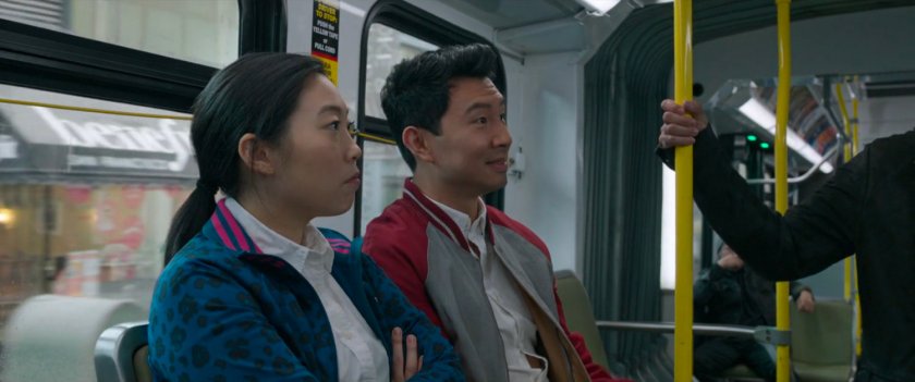 Katy and Shaun on a San Francisco metro bus.