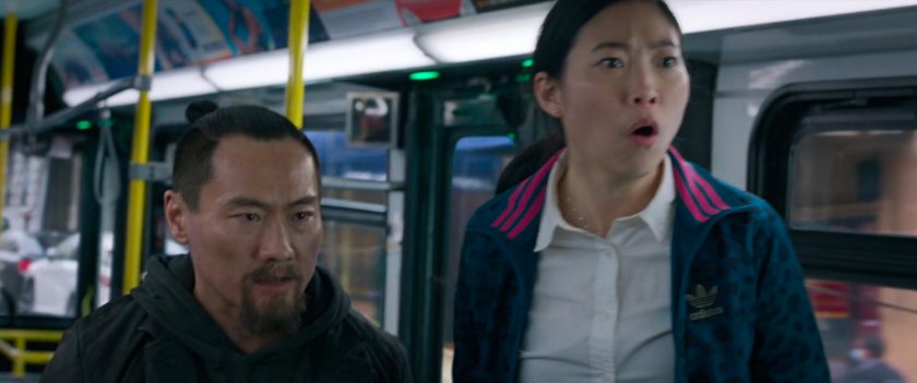 Katy and a thug on a San Francisco metro bus.