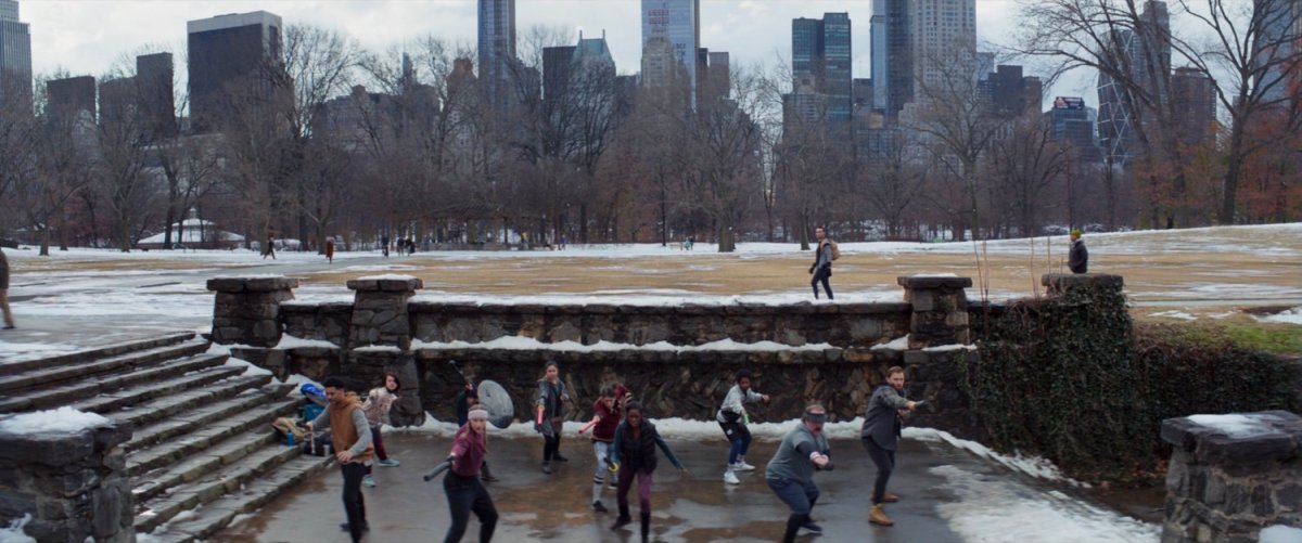 LARPers practicing in Central Park.