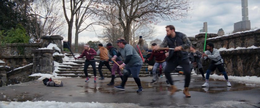 LARPers practicing in Central Park.