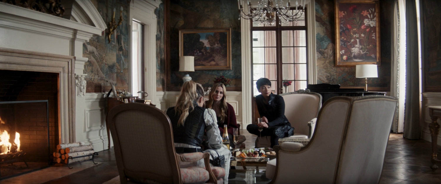 Yelena, Sonya, and Ana in Ana's mansion.