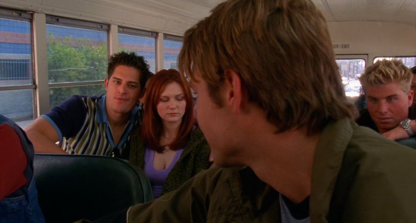 Students on school bus.