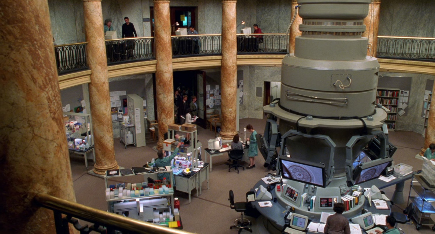 Interior of Columbia University Genetic Research Institute.