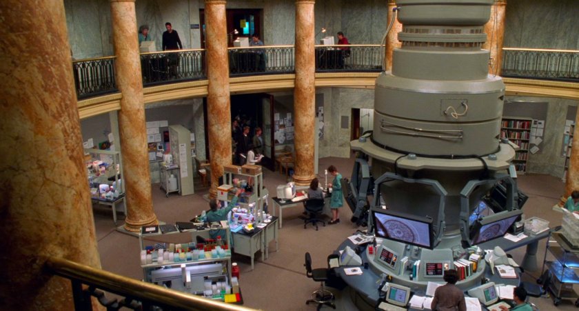 Interior of Columbia University Genetic Research Institute.