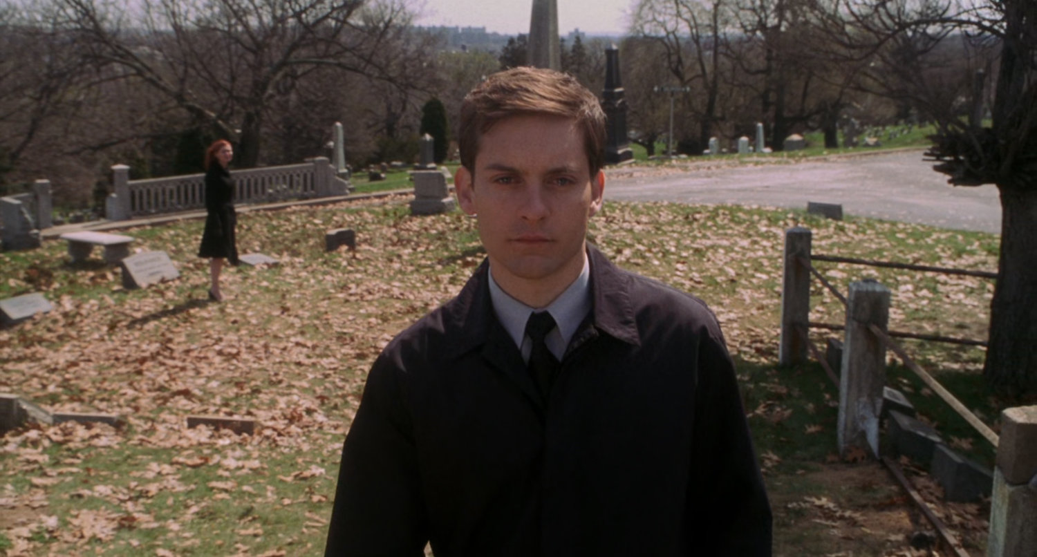 Peter Parker at Cemetery.
