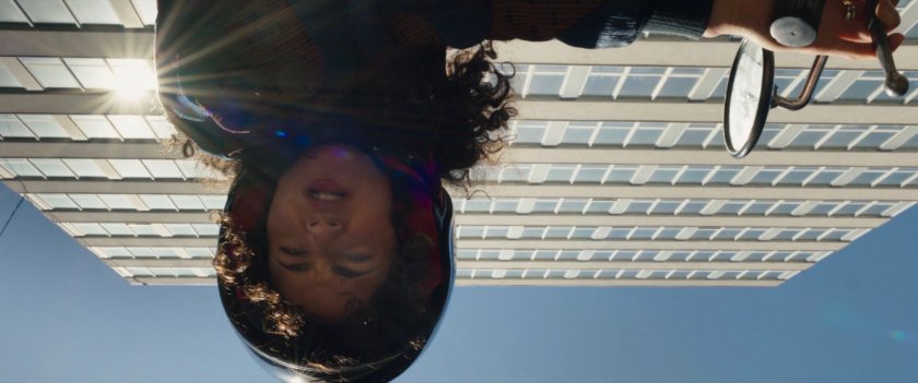 Layla looks down at Steven on the ground.