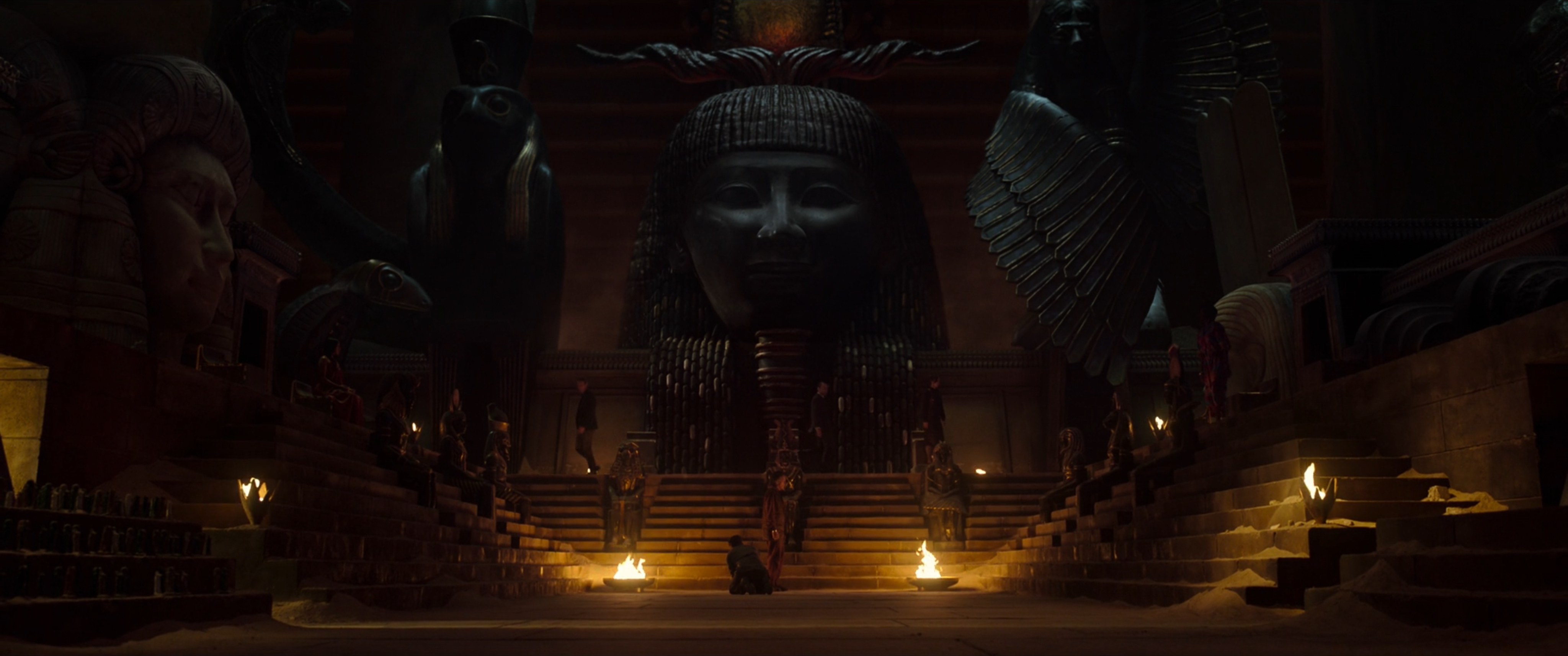 The Gods listen to Steven tales inside the Great Pyramid.