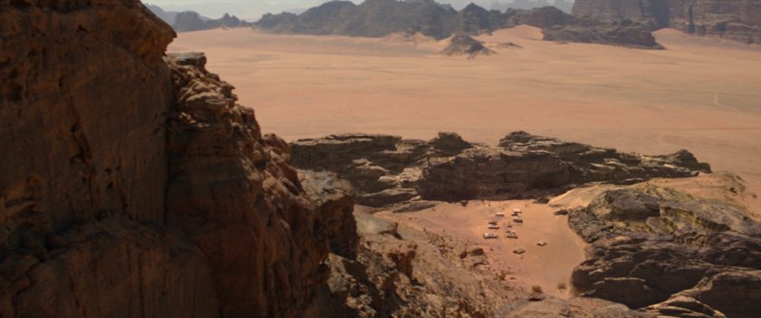 Aerial view of Egyptian desert.