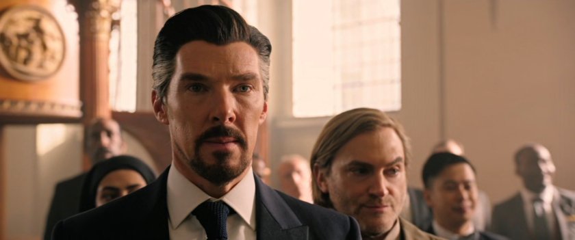 Dr Strange and Dr Nic West inside a New York church.