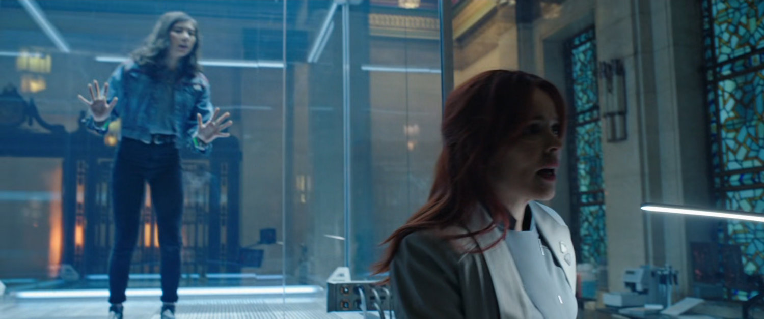 America Chavez held in captivity inside Illuminati Headquarters.