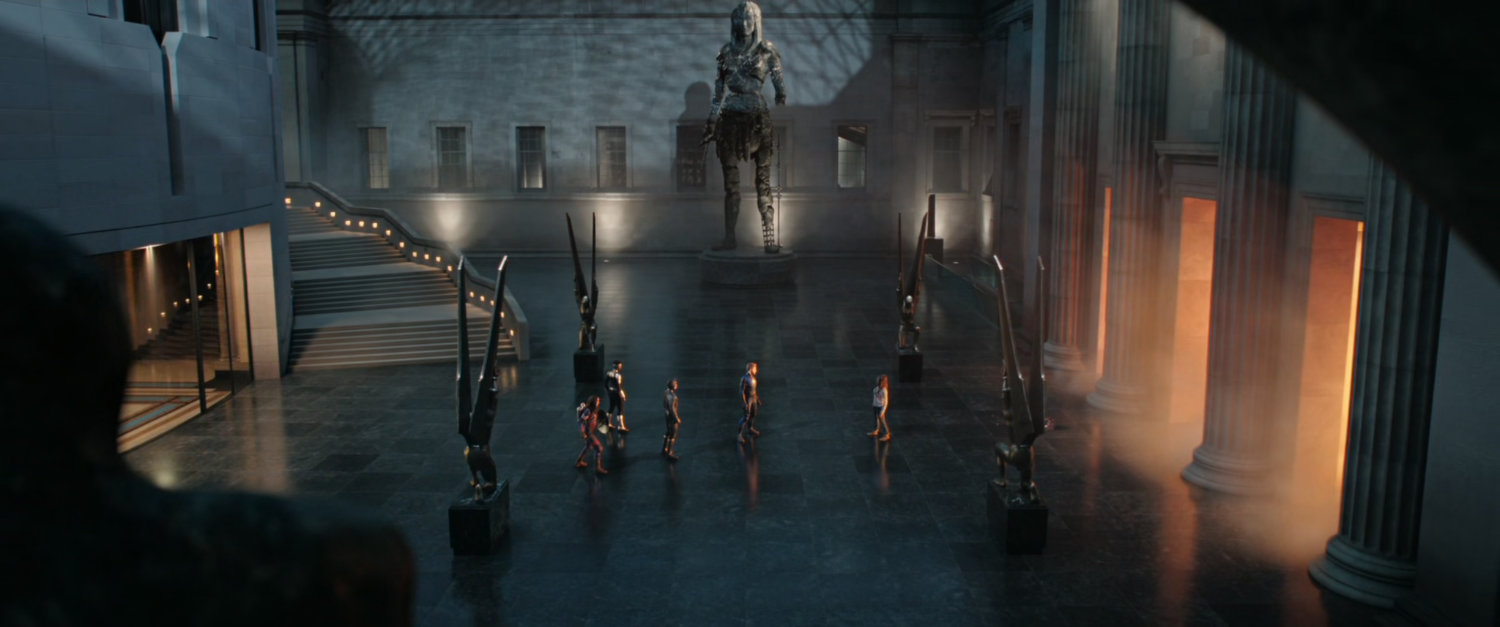 The lobby of the Illuminati Headquarters.