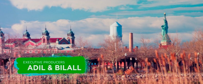 Ms Marvel end credit screen: Statue Of Liberty (Text: Executive Producers Adil & Bilall)