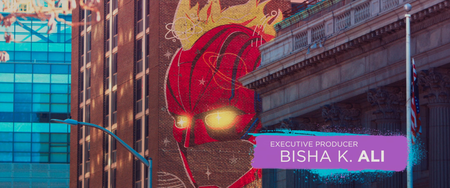 Ms Marvel end credit screen: Post Office (Text: Executive Producer Bisha K Ali)