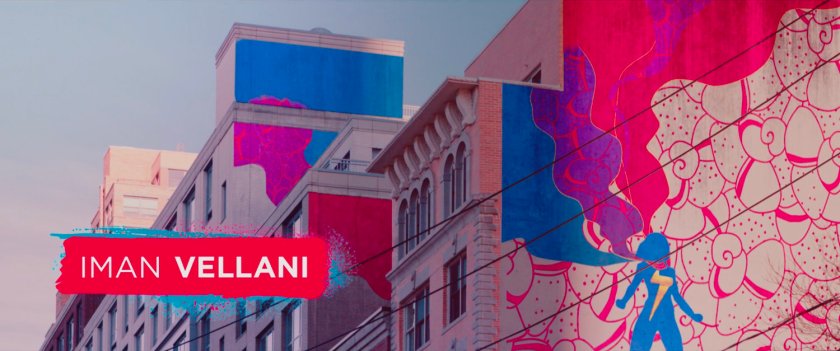 Ms Marvel end credit screen: Brownstone (Text: Iman Vellani)