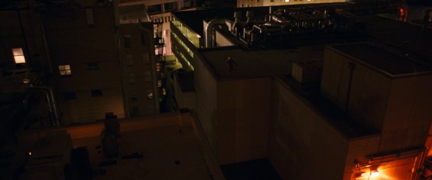 Kamala running across Jersey City rooftops.