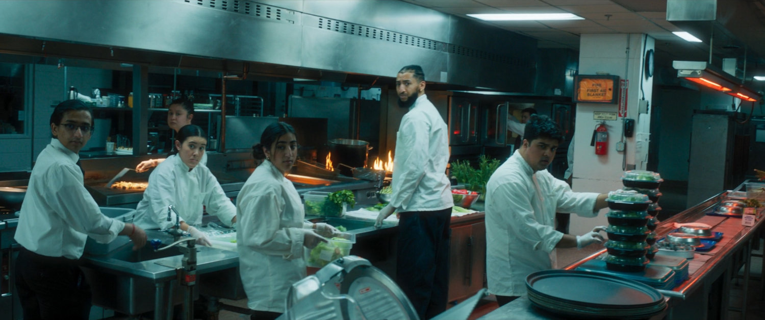 Kitchen of wedding reception venue.