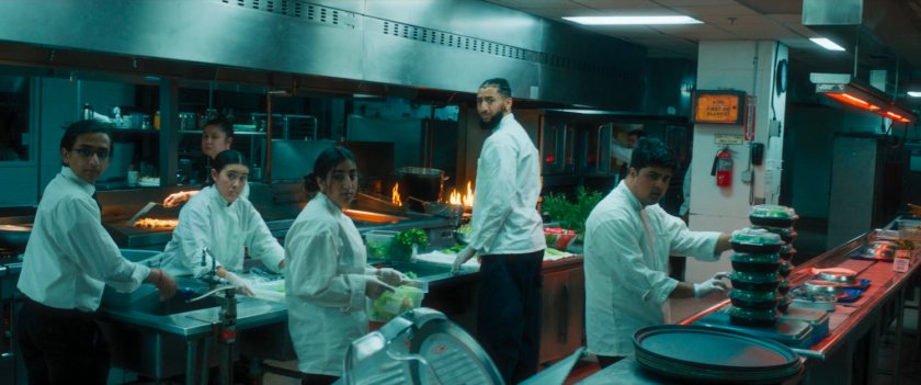 Kitchen of wedding reception venue.