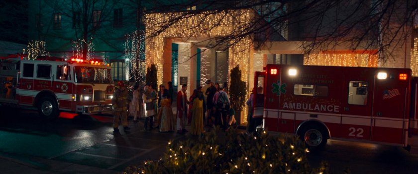 Exterior of wedding reception venue.