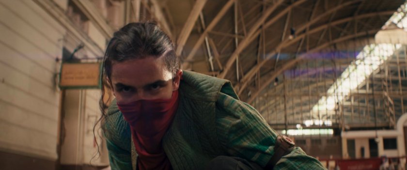 Red Dagger at the Karachi train station.