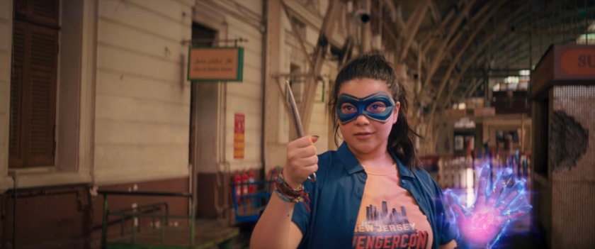 Kamala at the Karachi train station.