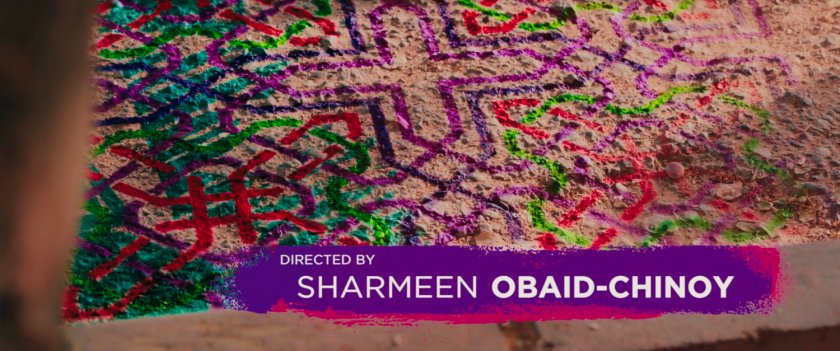 Ms Marvel end credit screen: Sand Painting (Text: Directed By Sharmeen Obaid-Chinoy)