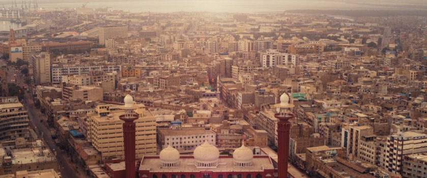 Aerial view of Karachi.