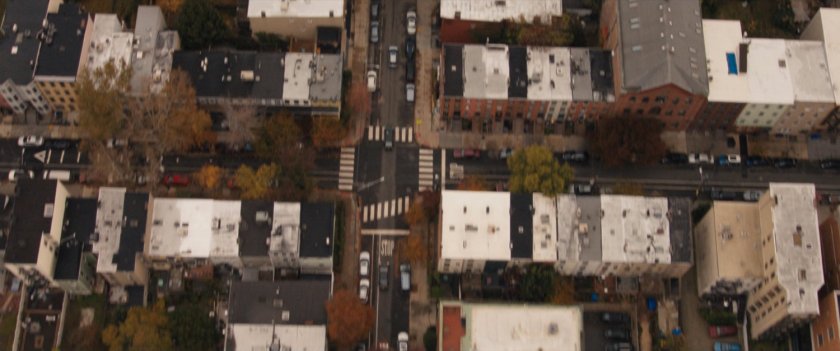 Aerial view of Jersey City.