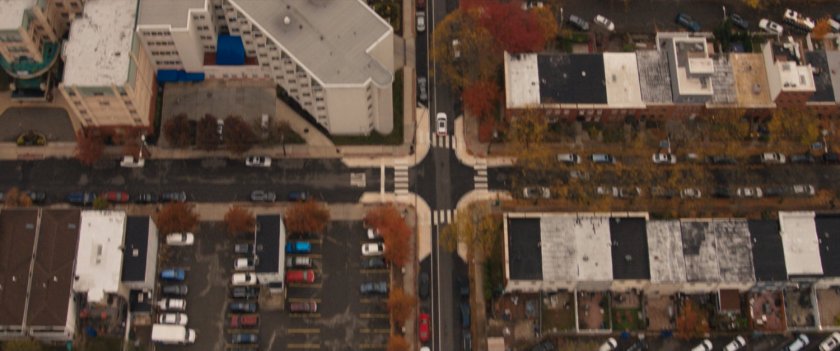 Aerial view of Jersey City.