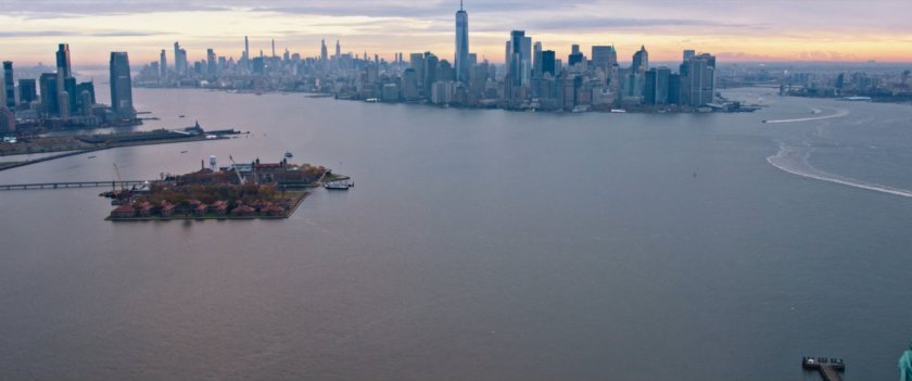 Aerial view of Manhattan.