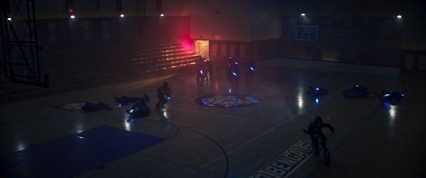 DODC Guards in gymnasium of Coles Academic High School.
