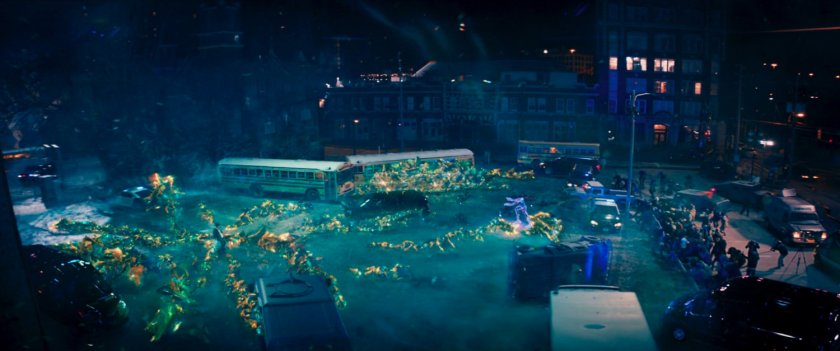 Parking lot across the street from Coles Academic High School.