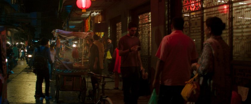 Nighttime view of ABC Chinese Restaurant.