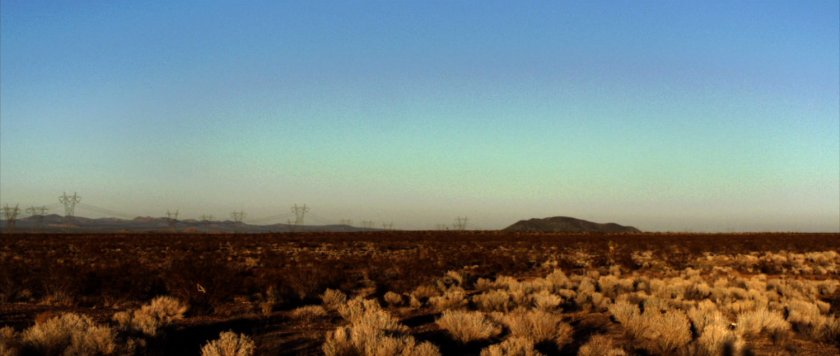 Sunset view of desert.