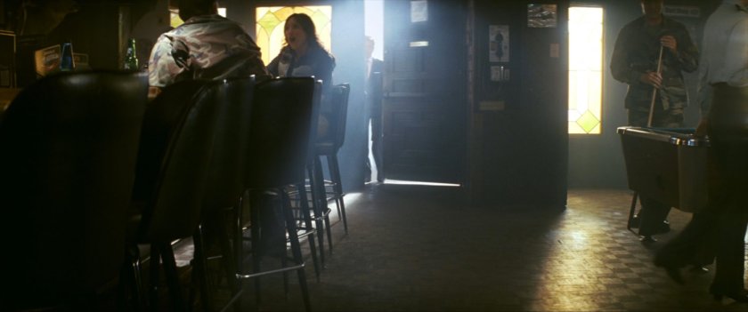 Interior of bar showing entrance.