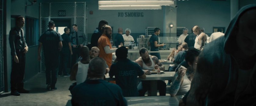 Interior jail cafeteria.