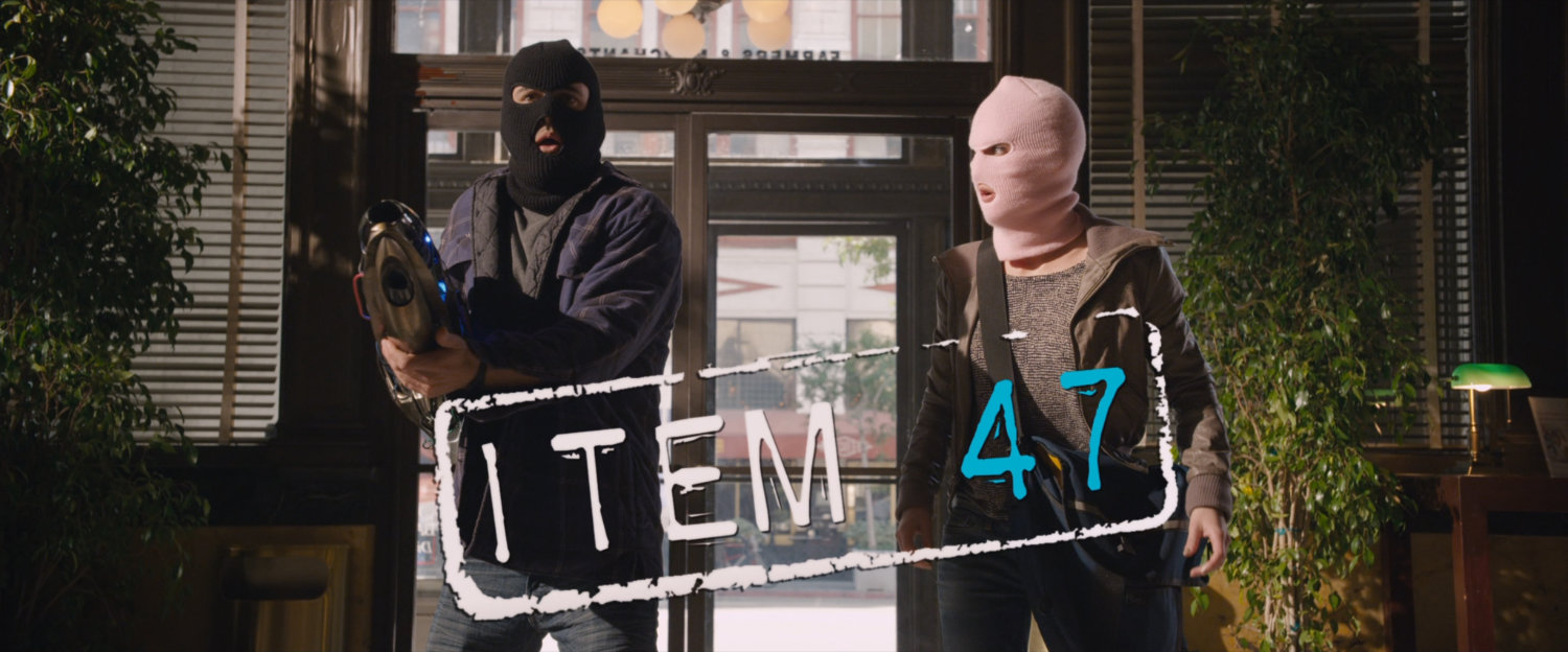 Title card for Item 47 One Shot.