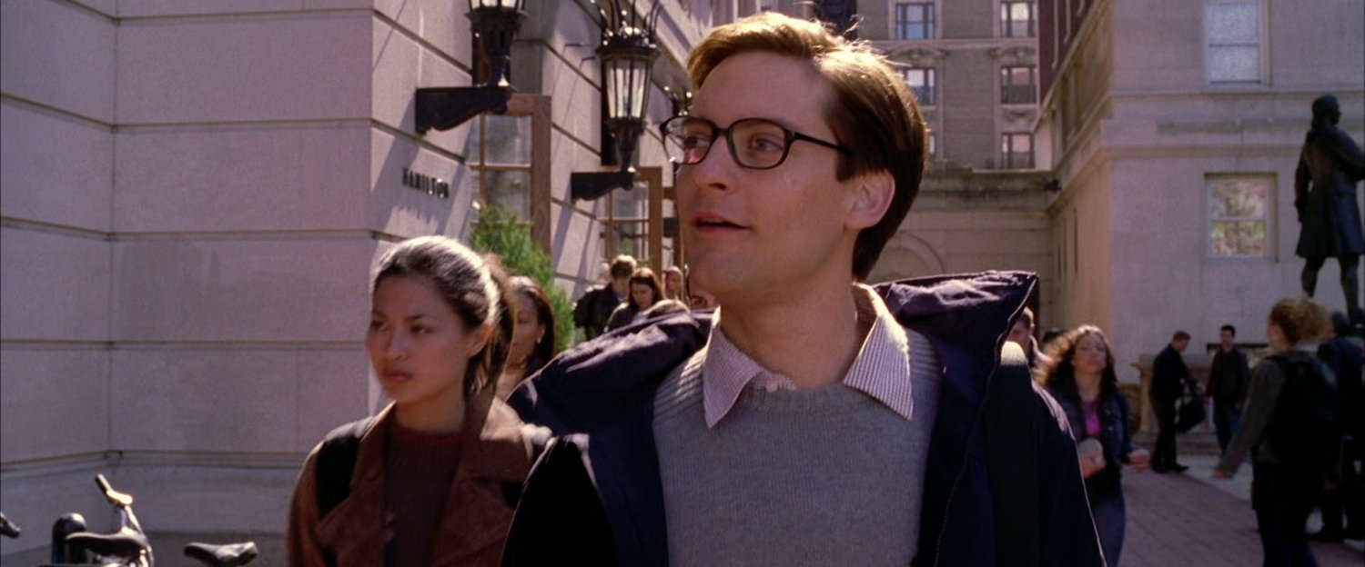 Peter Parker at the Columbia University campus.