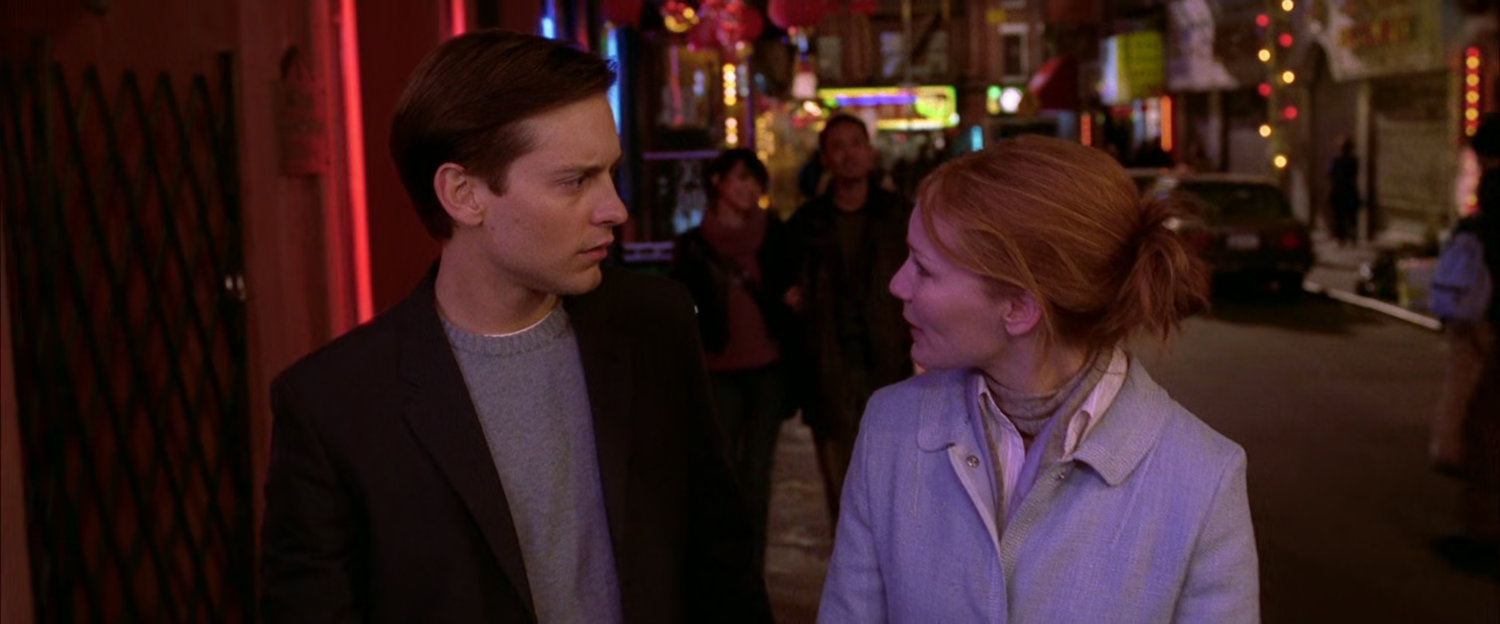 Peter Parker and Mary Jane in Chinatown.