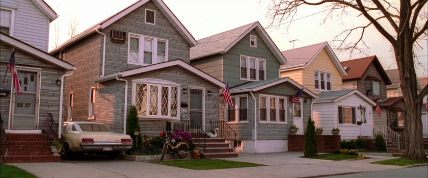 Exterior of Parker residence.