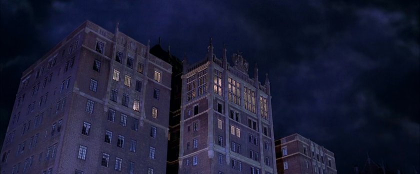 Exterior of Norman Osborn penthouse.